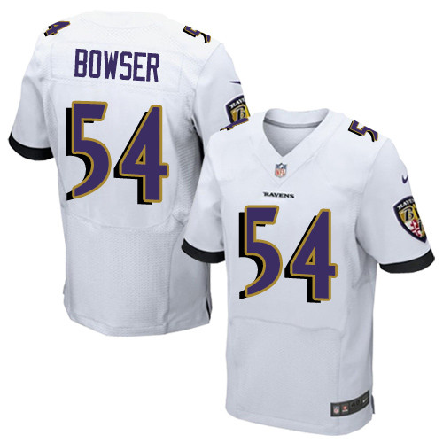 Nike Ravens #54 Tyus Bowser White Men's Stitched NFL New Elite Jersey